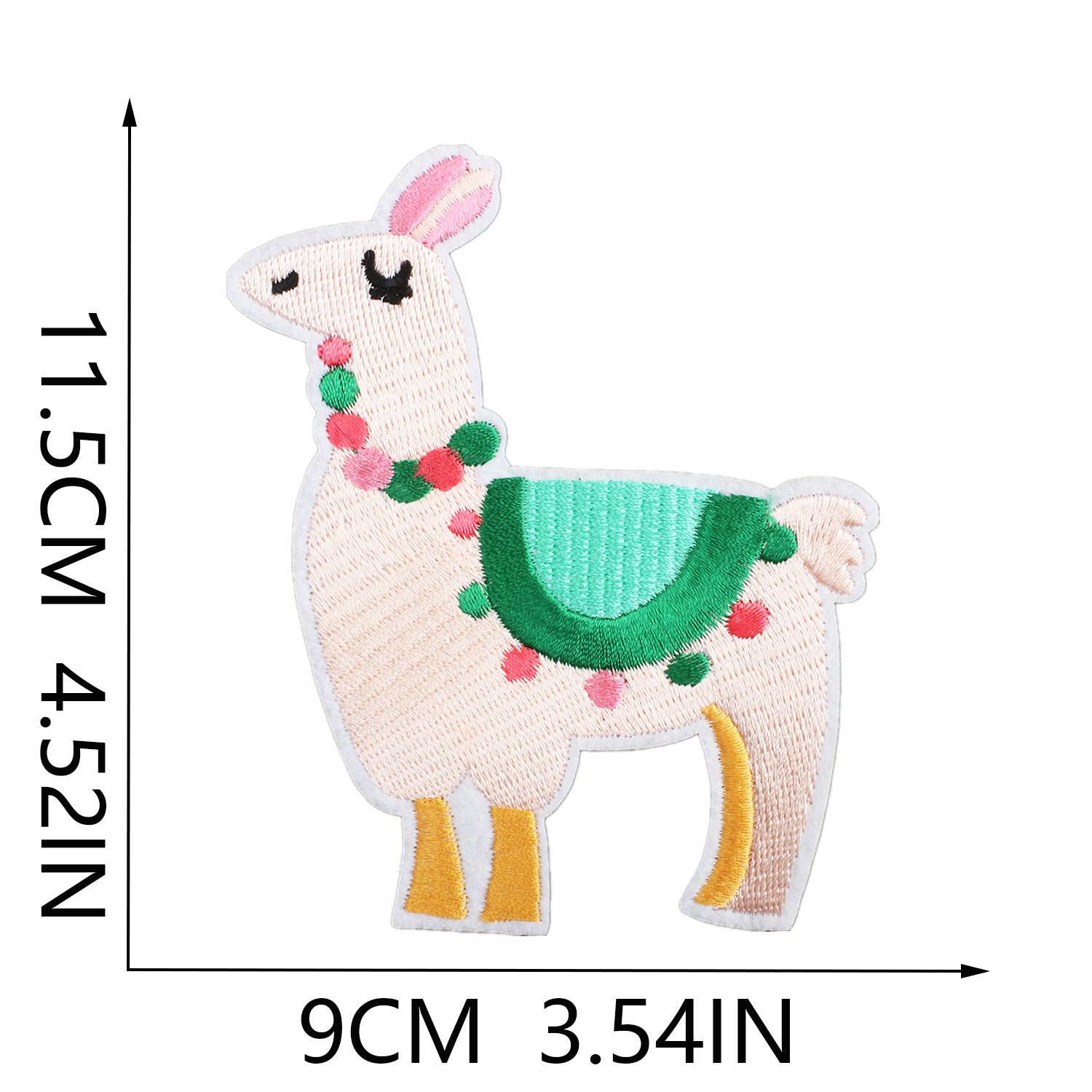 Wholesale Cartoon alpaca embroidery cloth patch clothes desert camel patch